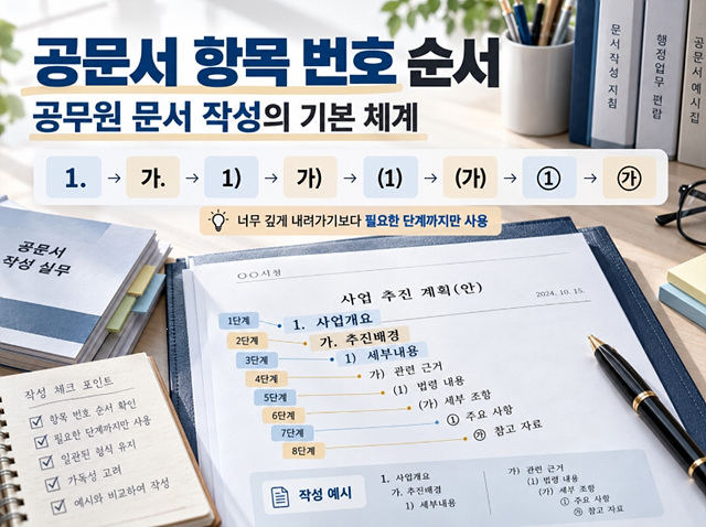 공문서 작성법 예시 총정리