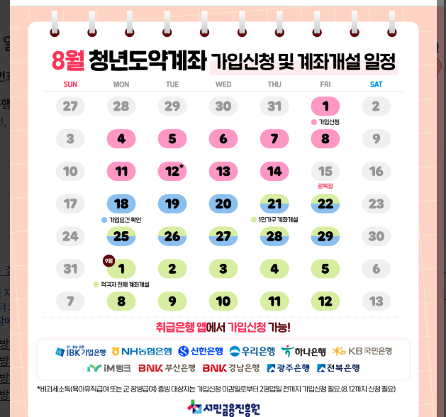 2025 청년도약계좌 가입 심사절차 유의사항 정리