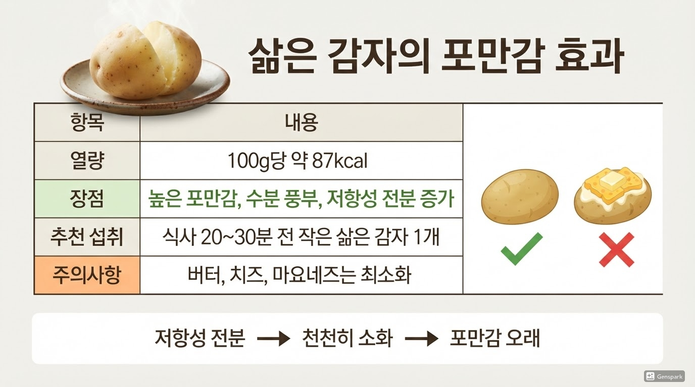 삶은 감자가 폭식 예방에 좋은 이유