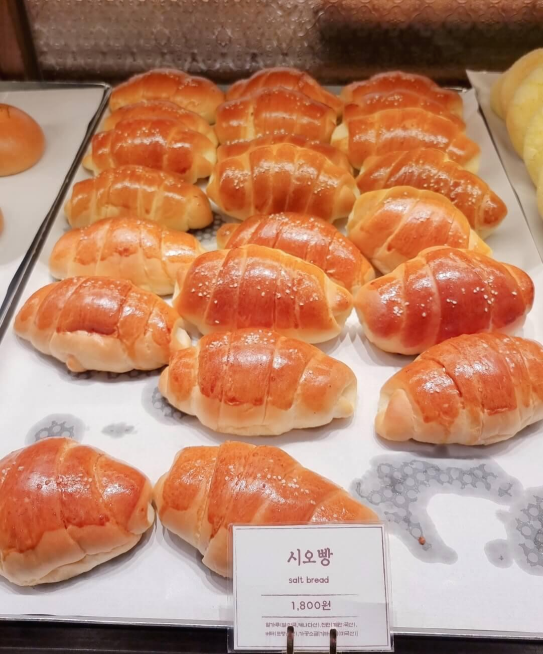 이성당 롯데백화점 동탄점 빵 종류2 시오빵