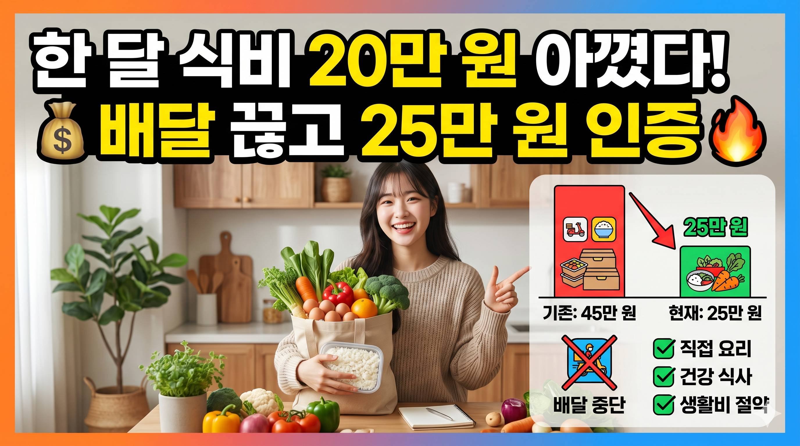 배달 끊고 25만원 인증
