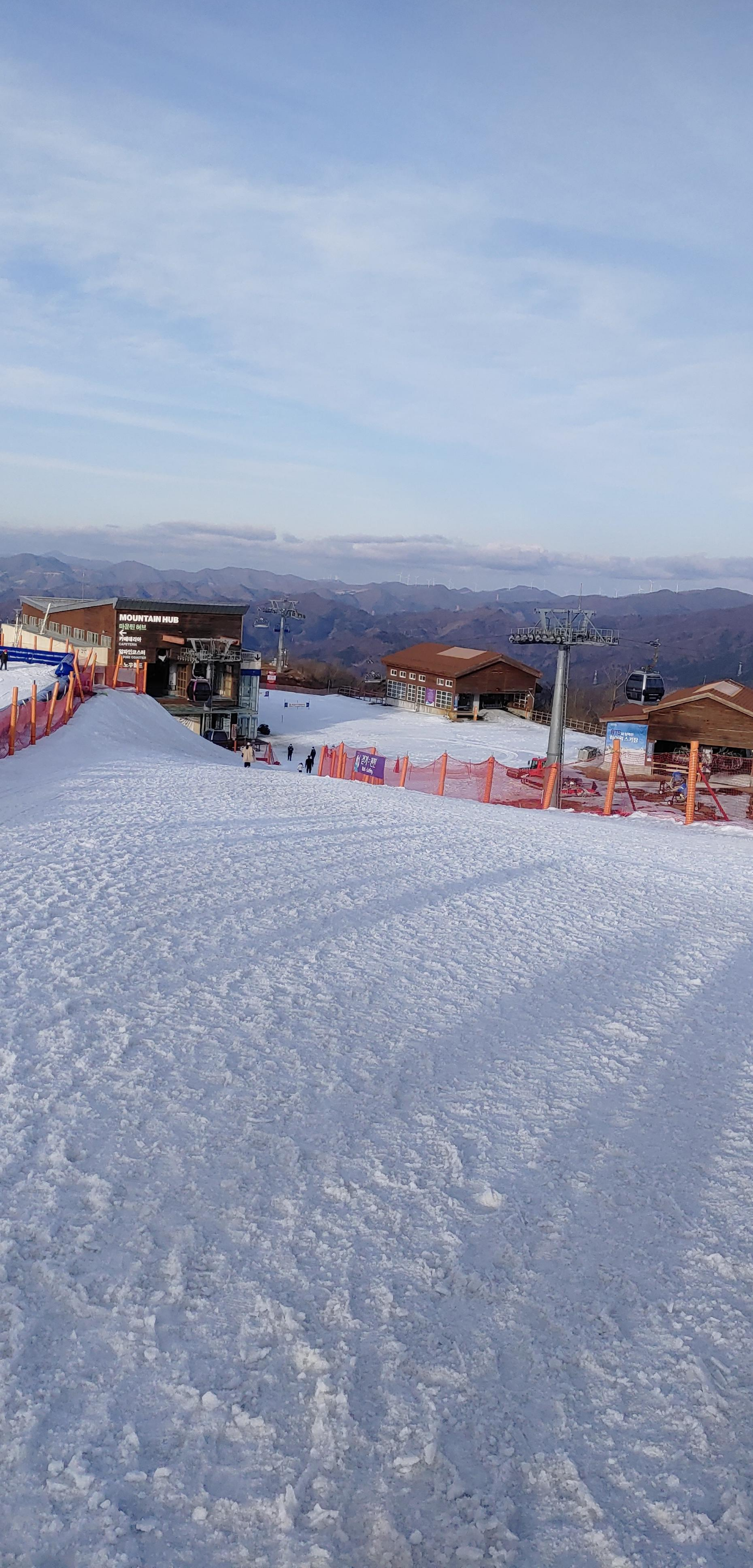 하이원 눈썰매장 눈놀이 신나게 하고 내려가는길