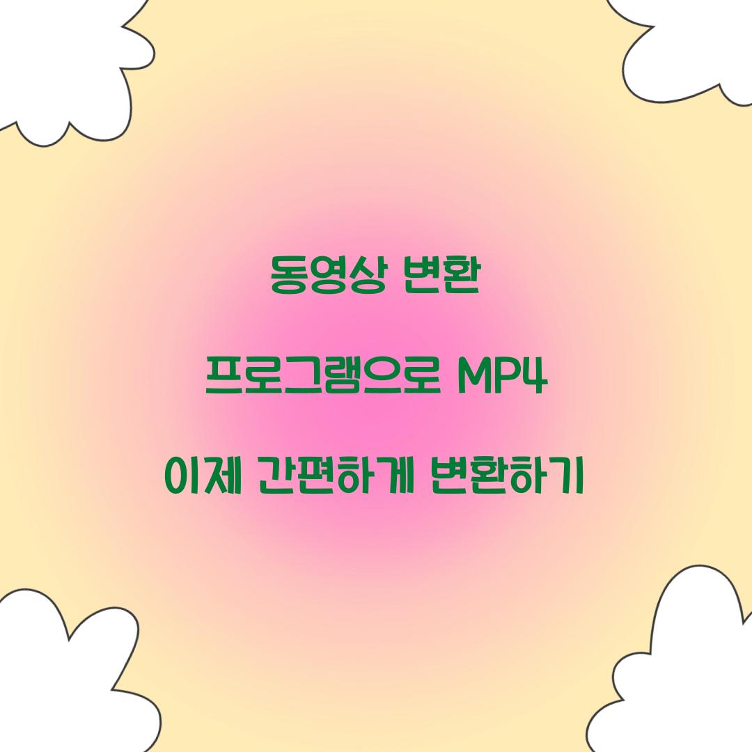 동영상 변환 프로그램