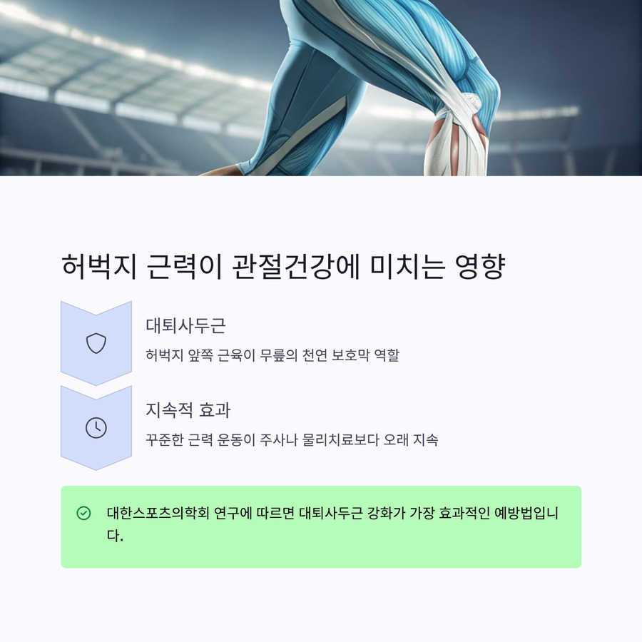 대퇴사두근 강화가 무릎 보호 핵심