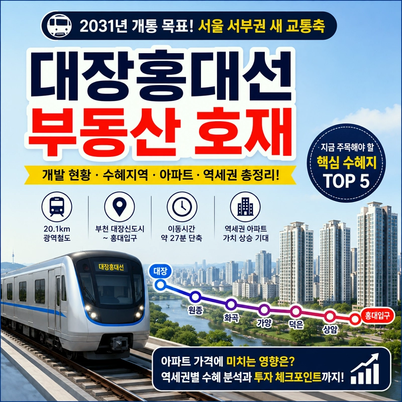 대장홍대선 부동산 호재