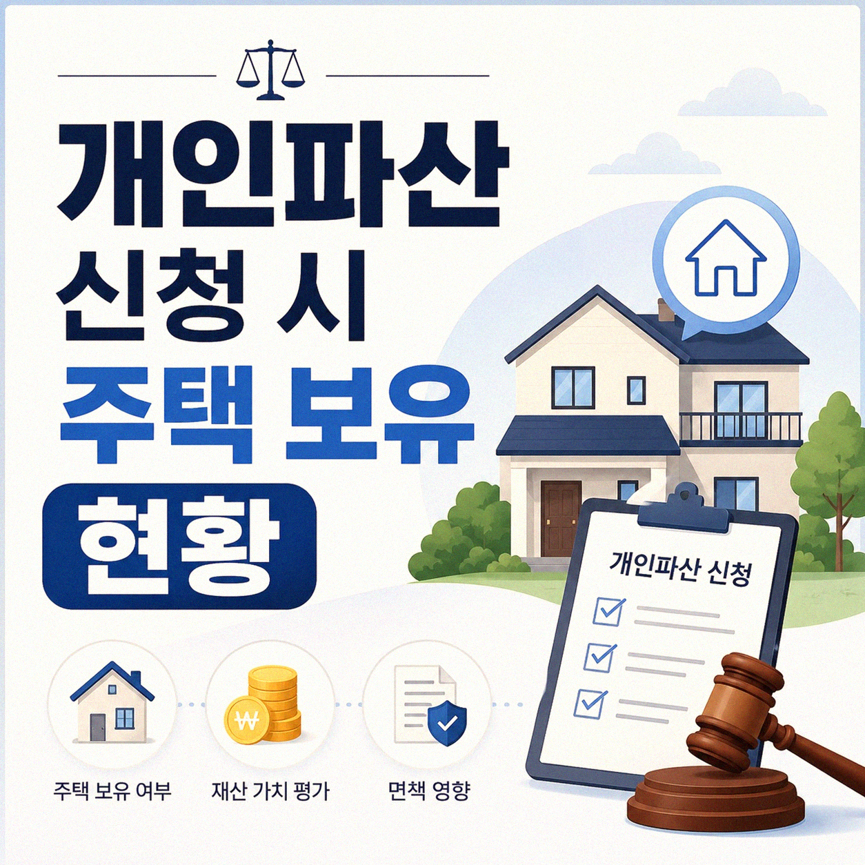 개인파산 신청 시 내 집은 어떻게 되나