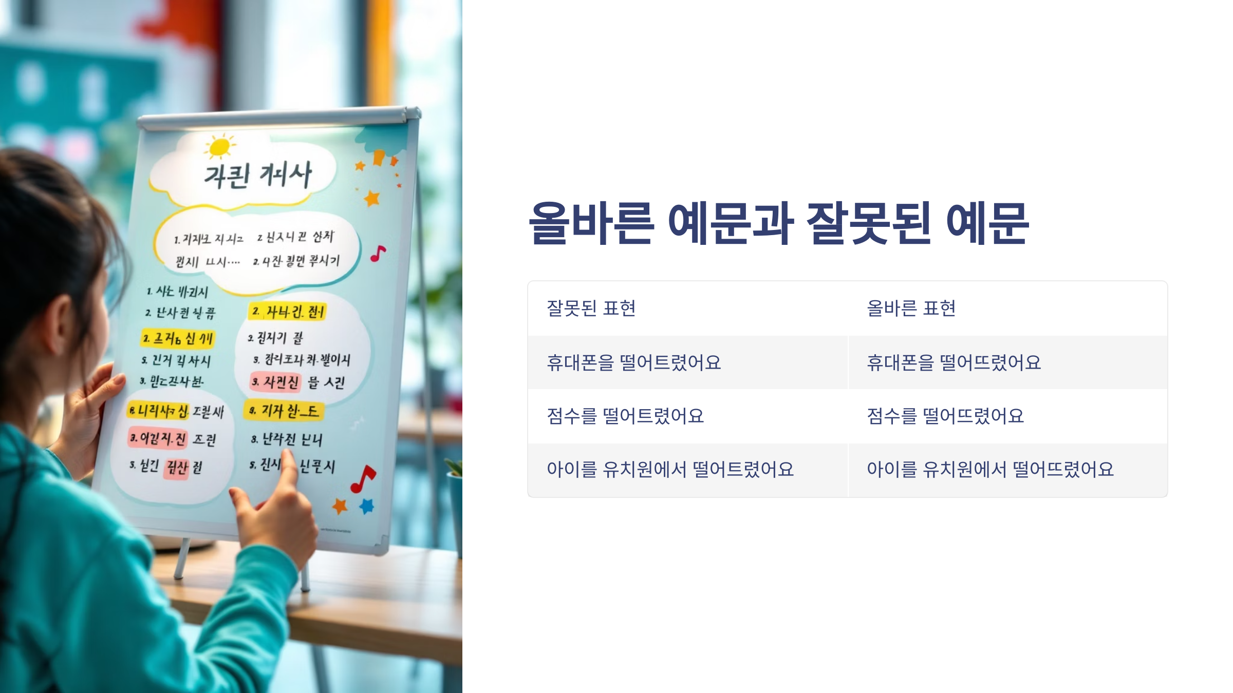 떨어뜨리다 떨어트리다