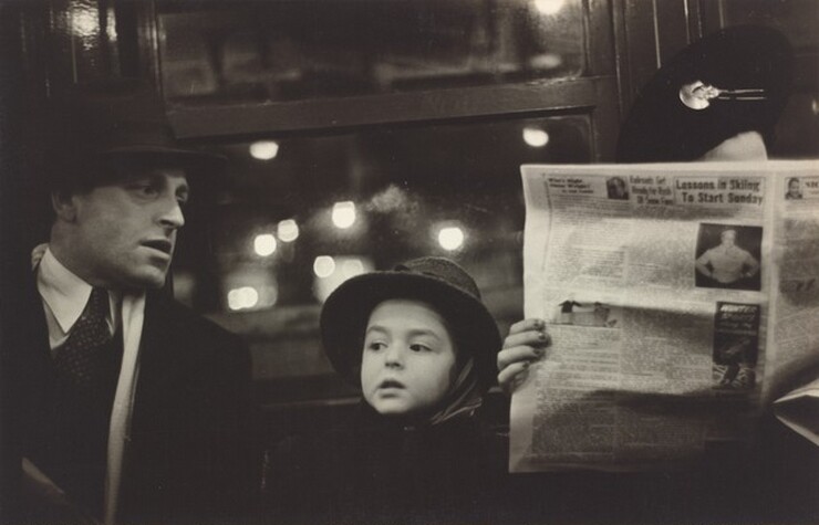 Subway portraits by Walker Evans