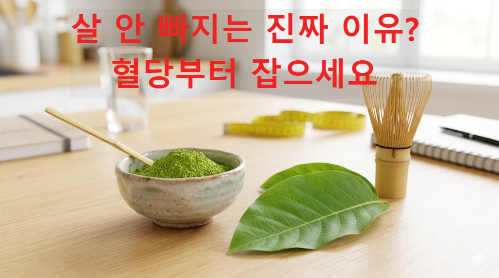 혈당 조절과 다이어트를 돕는 바나바잎과 녹차 카테킨 성분 이미지