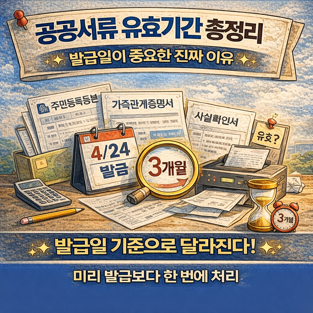 공공서류 유효기간 총정리