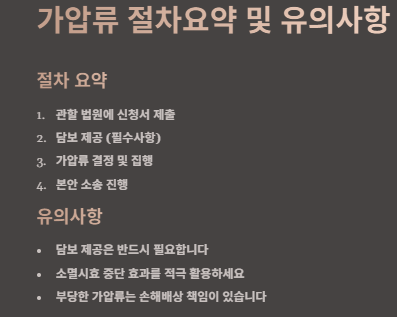 가압류 절차,소멸시효,비용 및 효력