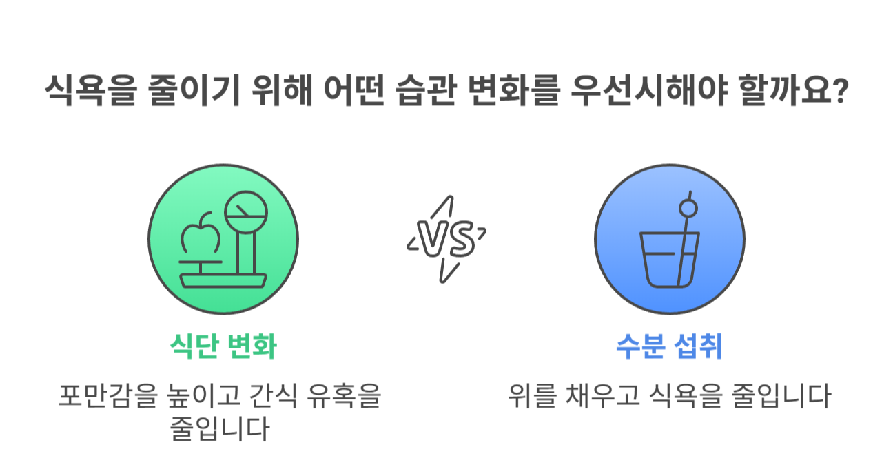습관만 살짝 바꿔도 식욕이 줄어요