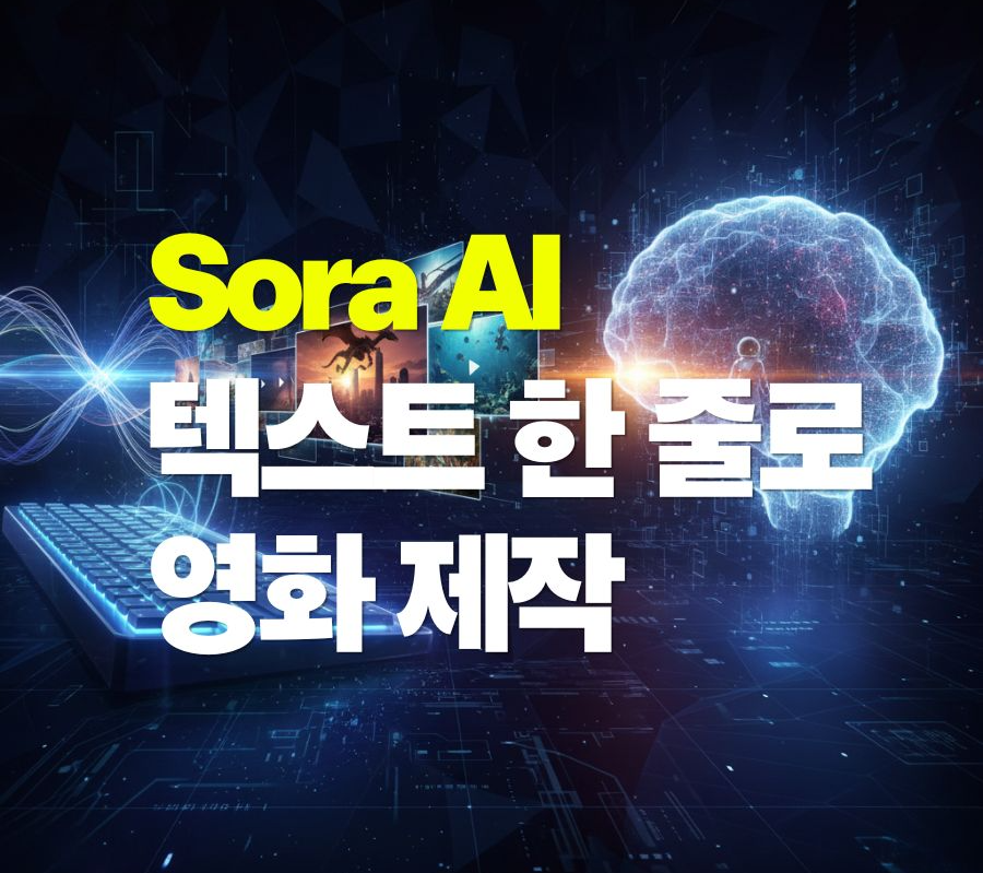alt="Sora AI 텍스트 한 줄로 영화 제작 가이드"