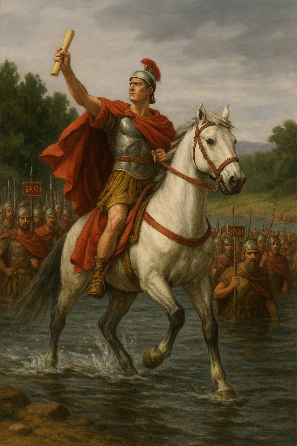 루비콘 강을 건너는 카이사르