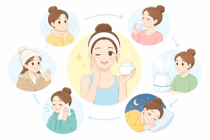 겨울철 피부 보습 유지 관리 방법10