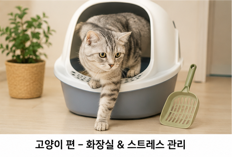 고양이 화장실 스트레스 관리