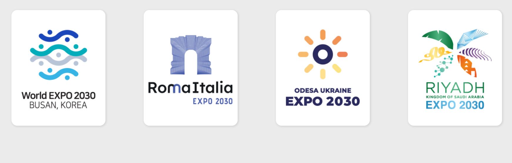 2030 World Expo Candidates