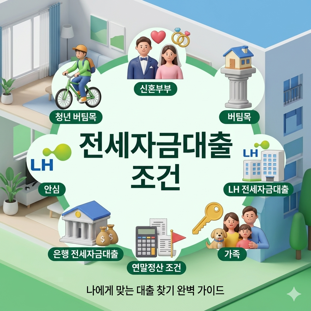 전세자금대출 조건 완벽 정리: 나에게 맞는 최적의 주거 지원 찾기