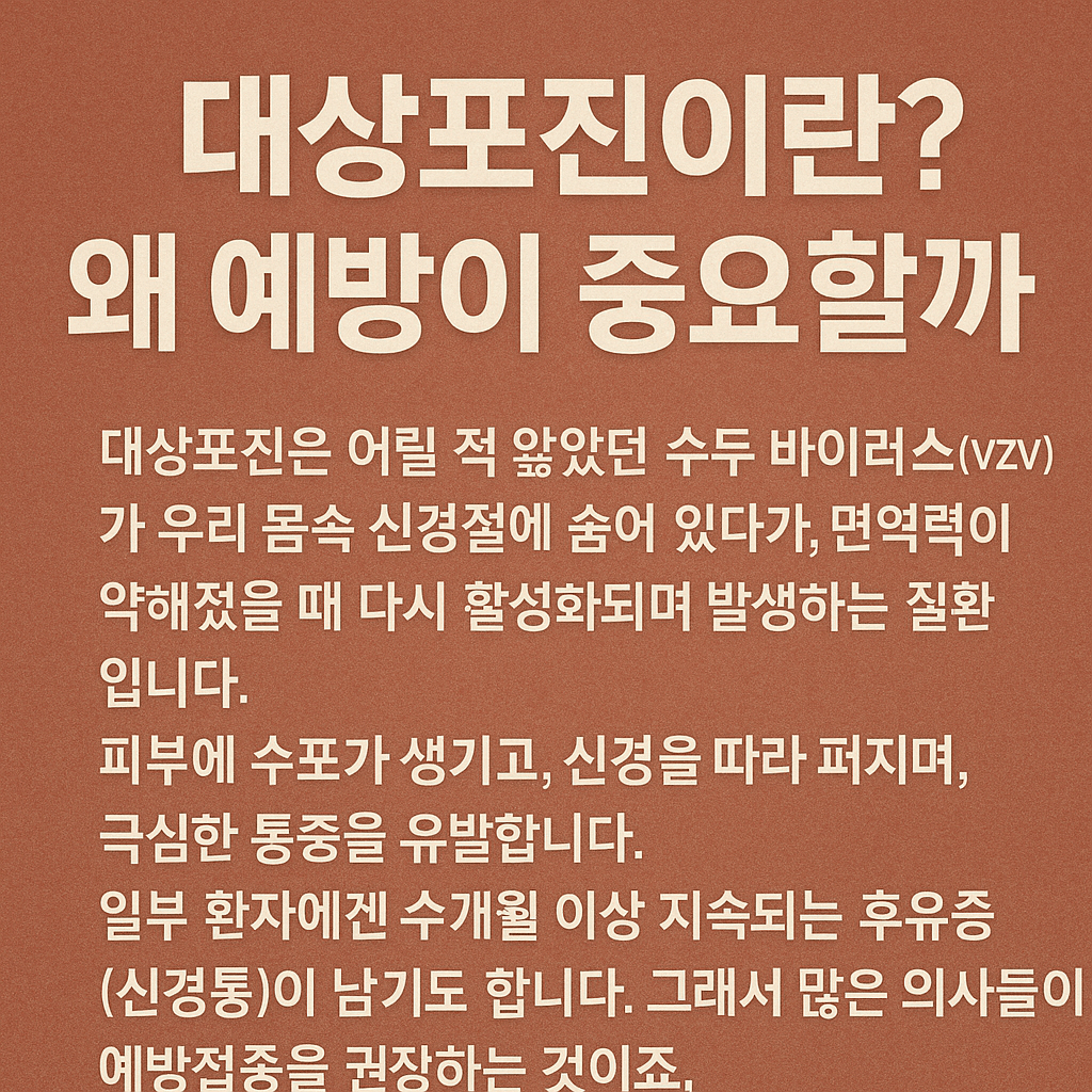 대상포진 예방접종 가격