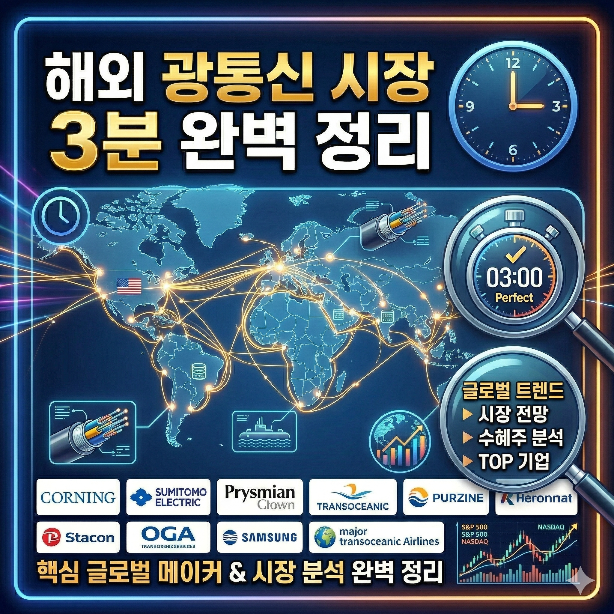 해외 광통신 시장 3분 완벽 정리
