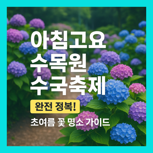 아침고요 수목원 수국축제