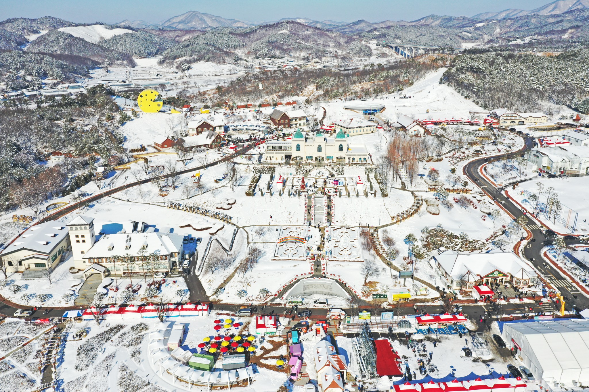 임실산타축제 산타 행사 사진들