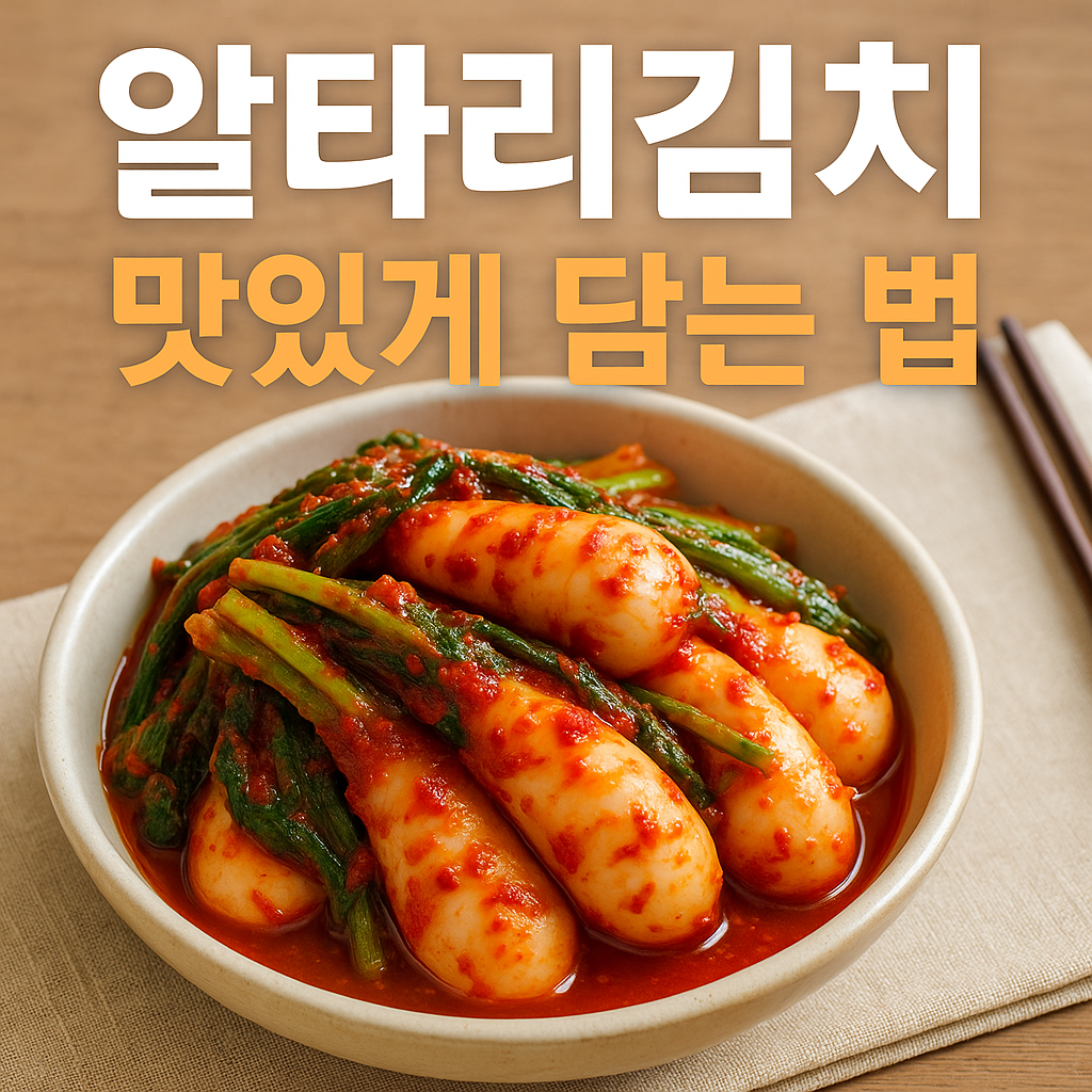 알타리김치 맛있게 담는 법
