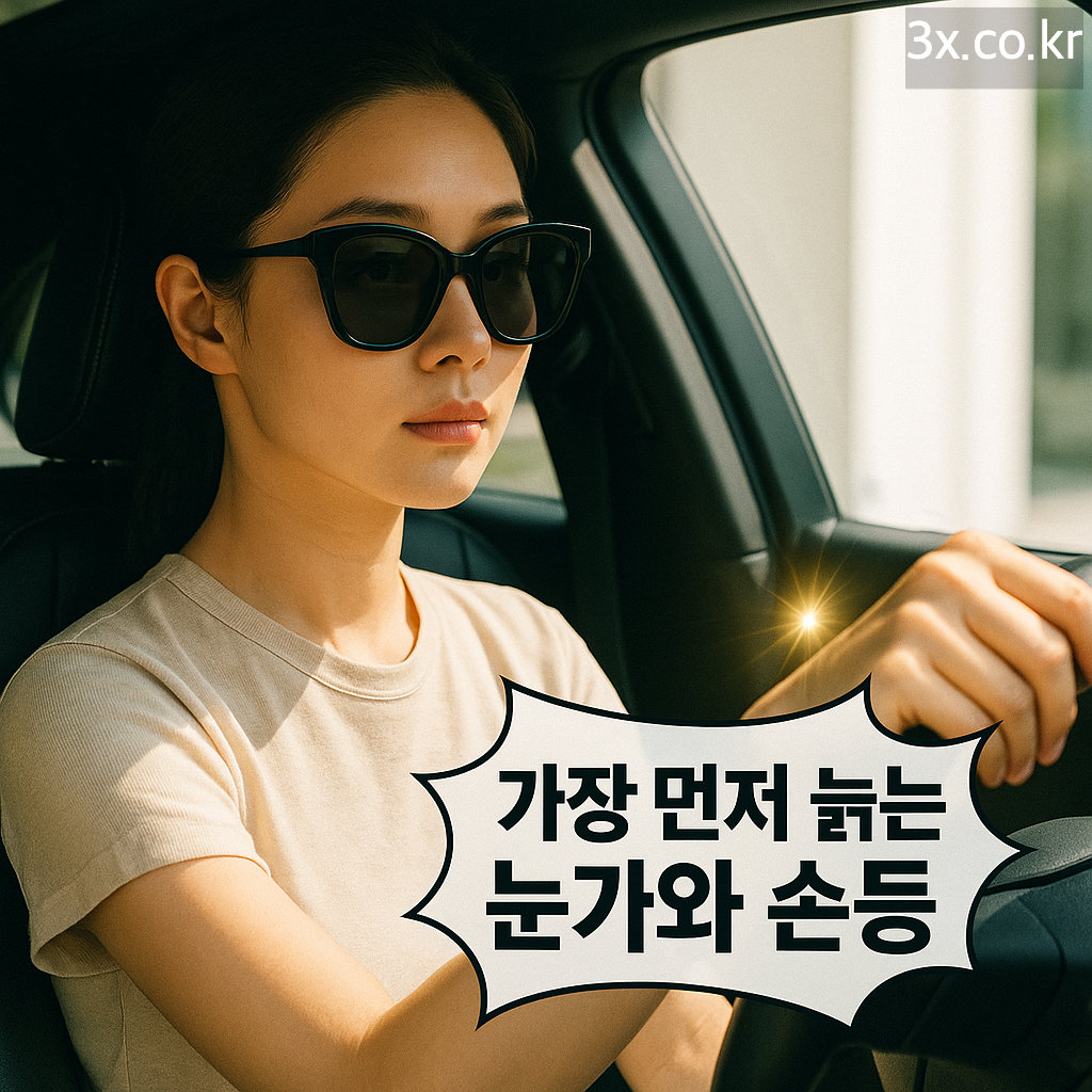 가장 먼저 늙는 눈가와 손등