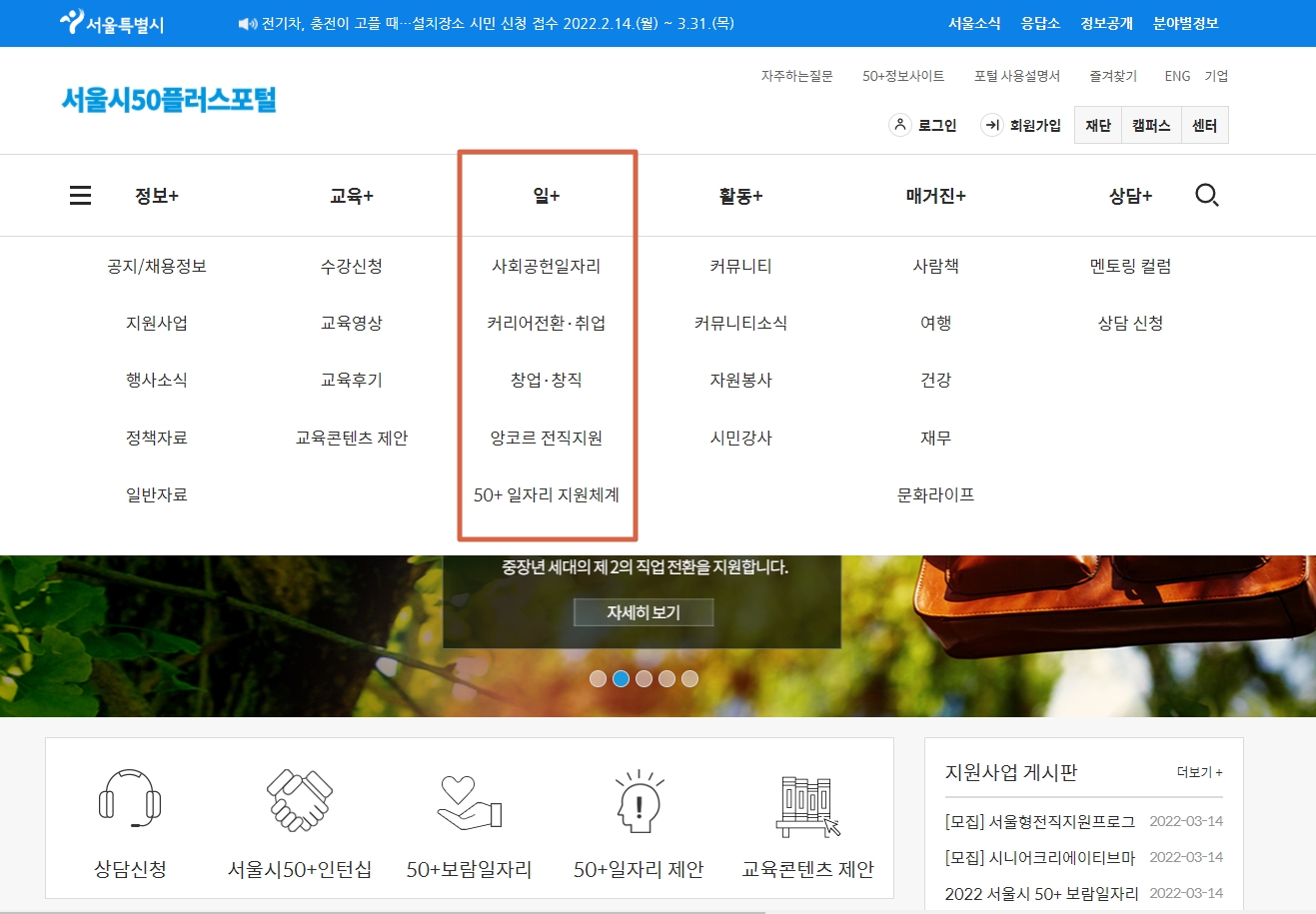 50+ 일자리