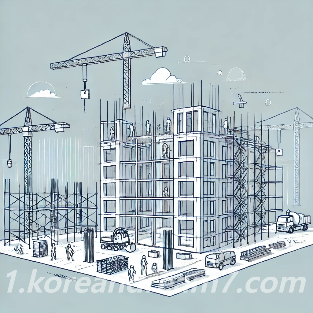 지하연속벽 공사중 일수 현상