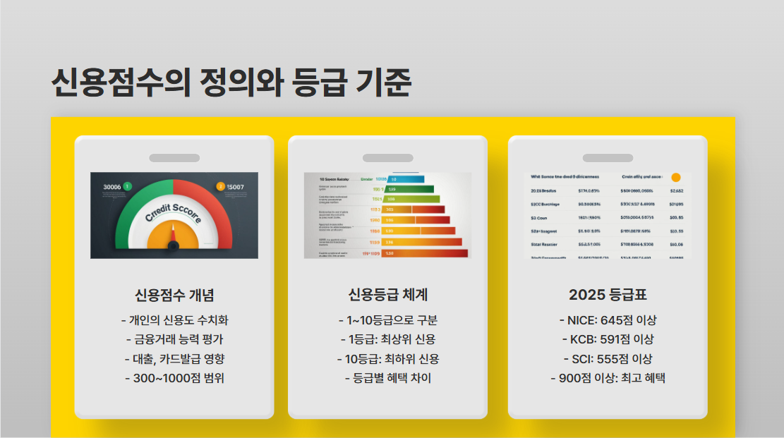 신용점수 등급 기준