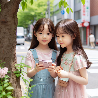 나무를-돌보고-있는-아이들