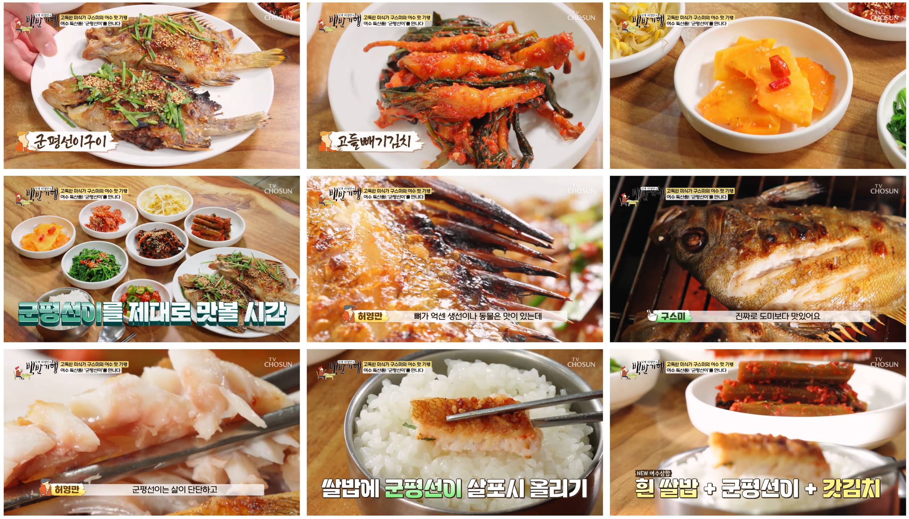 여수특집 군평선이구이