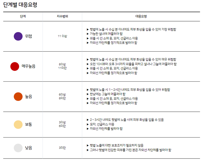 단계별 대응 요령