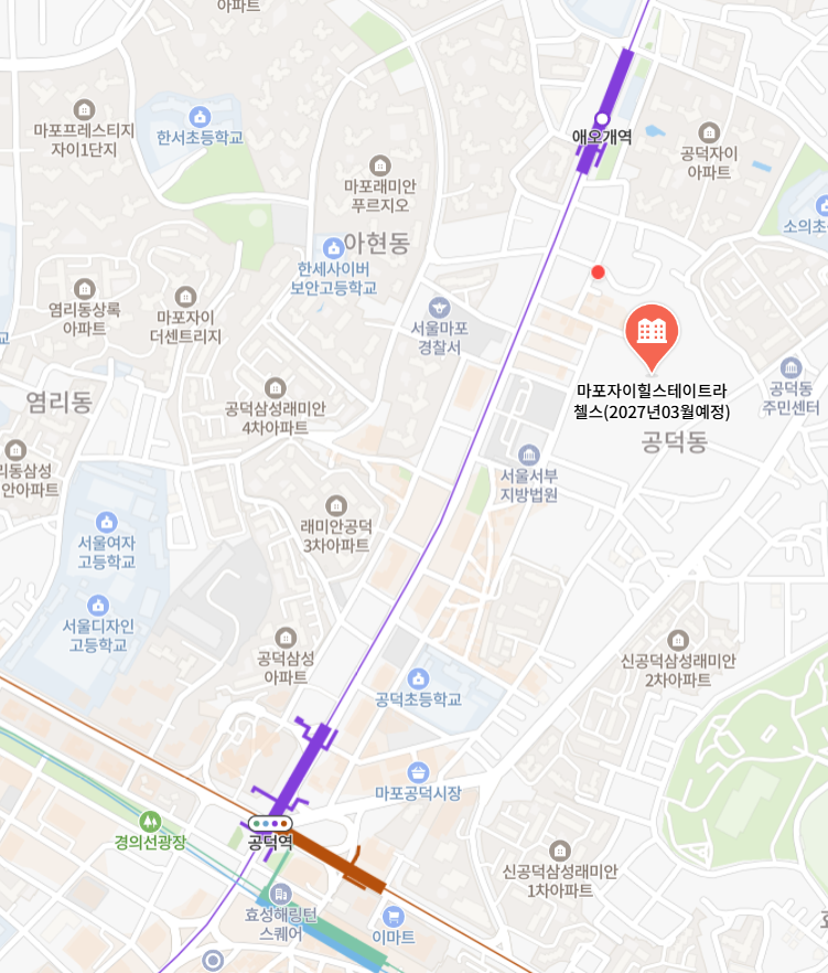 마포자이힐스테이트 라첼스 당첨자 발표 사이트 링크