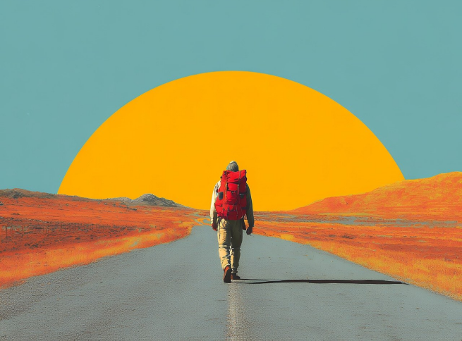 혼자 여행하는 사람과 관련한 사진