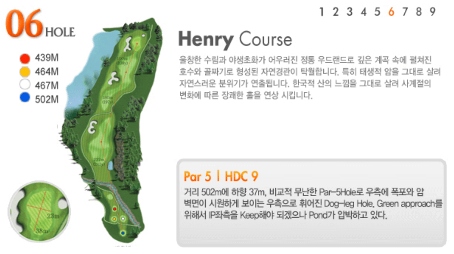 보라 컨트리클럽 헨리코스 공략도 06
