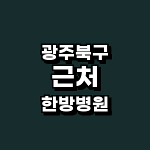 광주 북구 한방병원