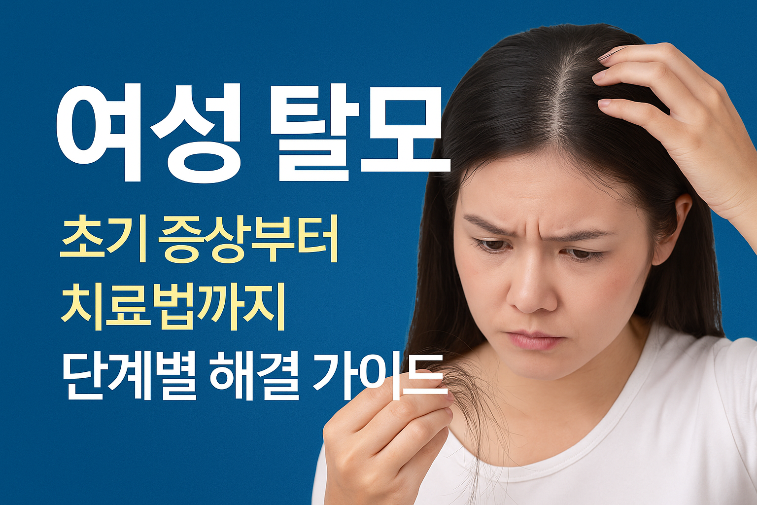 여성 탈모 증상과 치료법