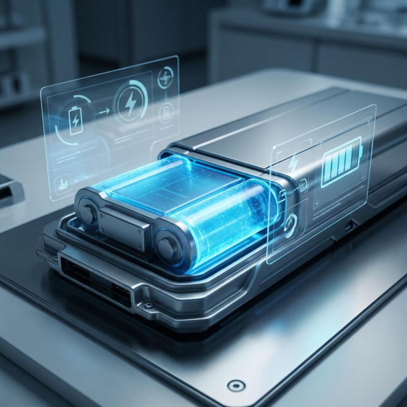 2027년 상용화 예정인 차세대 전고체 배터리 기술 개념도