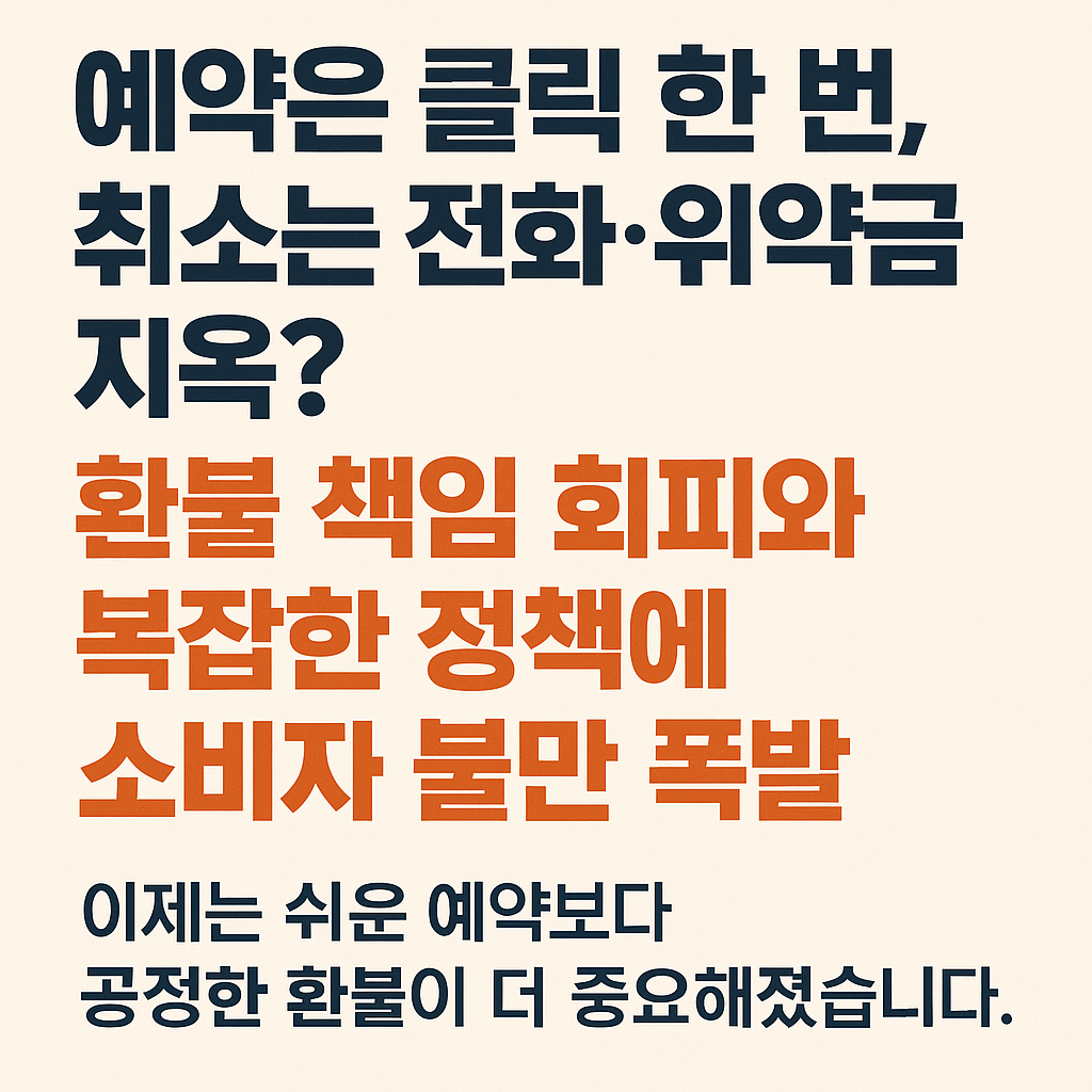 예약 환불