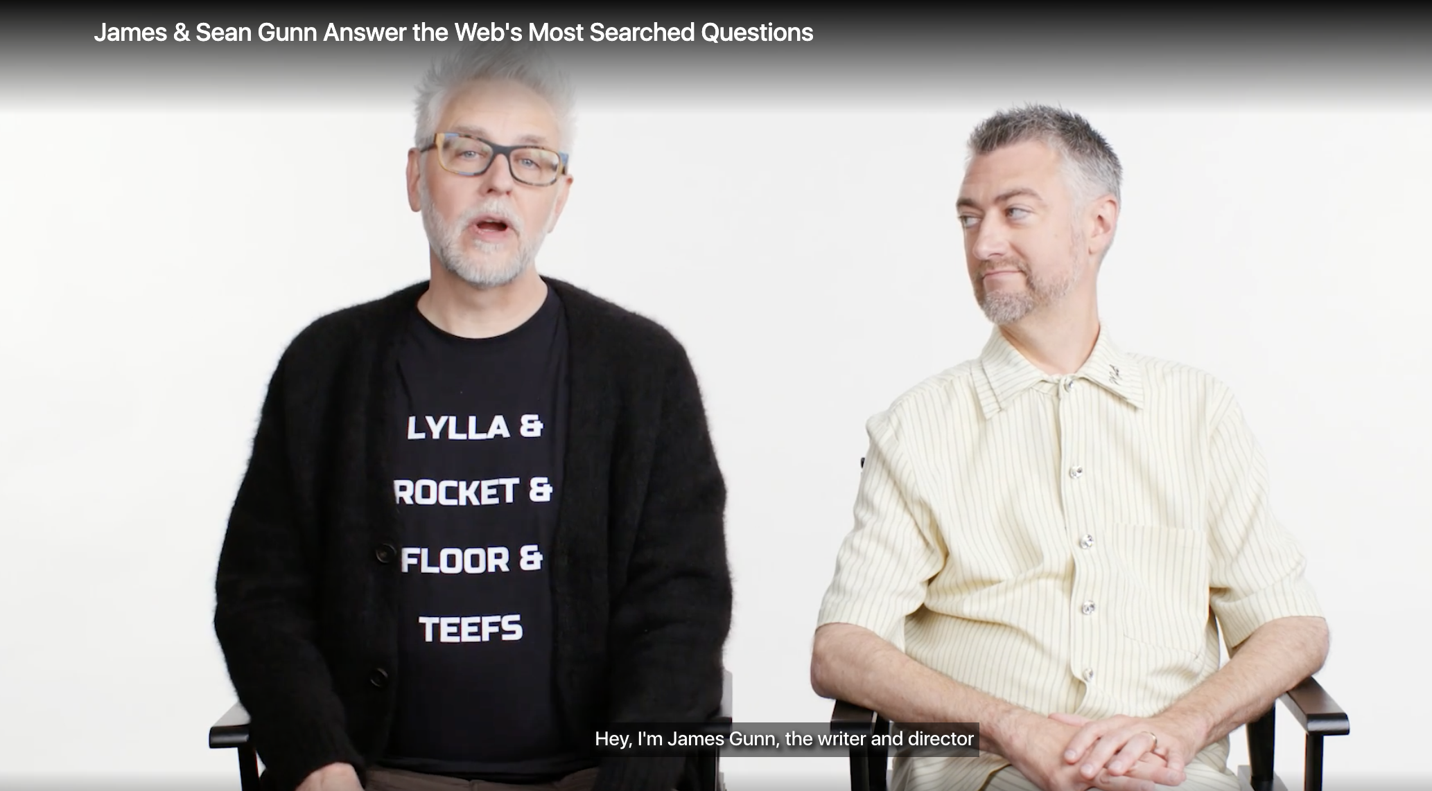 제임스 건(가디언스 오브 갤럭시 감독)의 답변