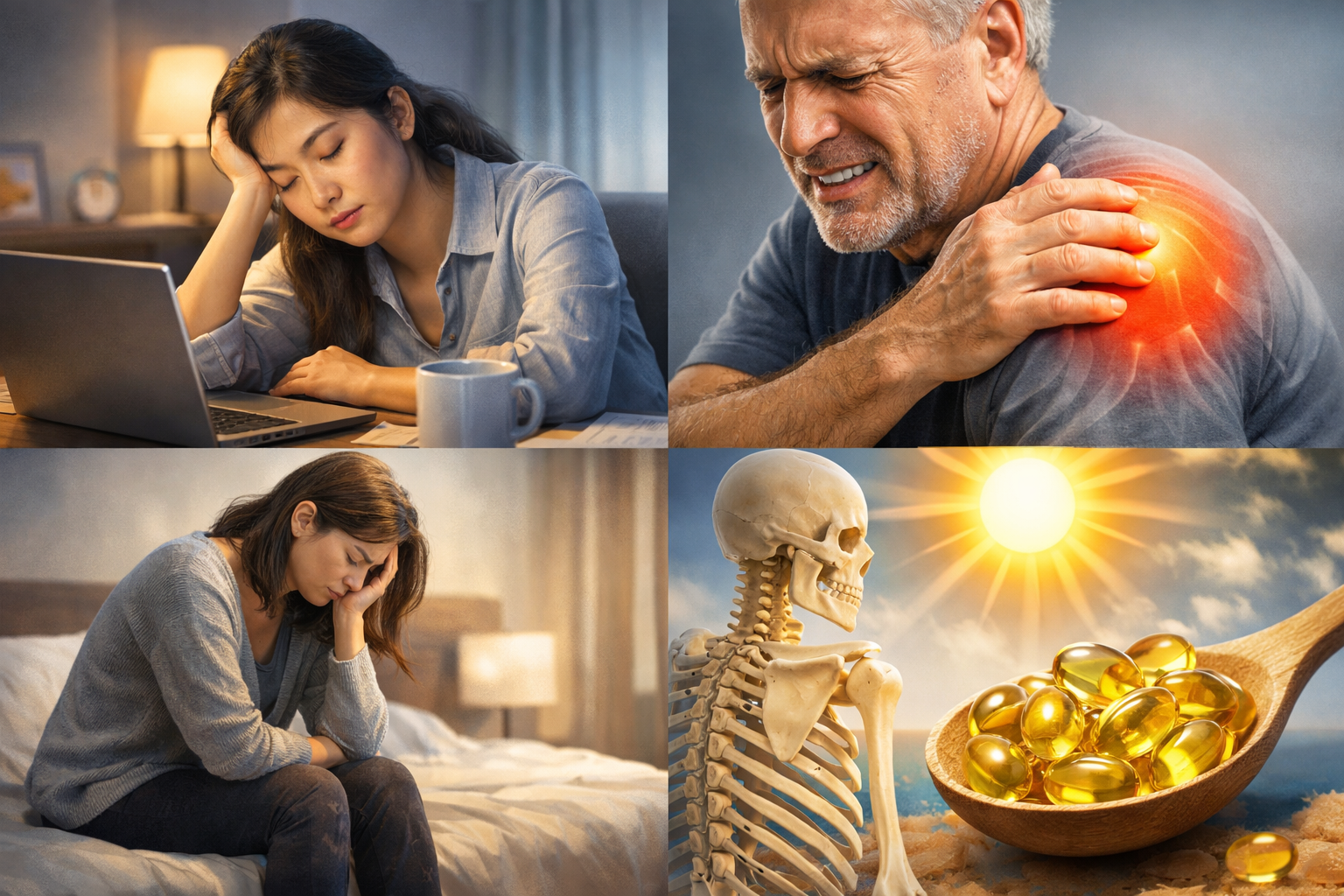 비타민 D 부족 증상 총정리