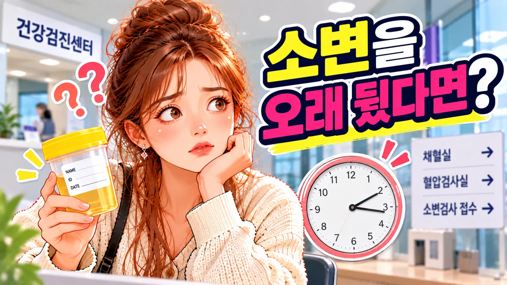 건강검진-소변검사-오래뒀다면