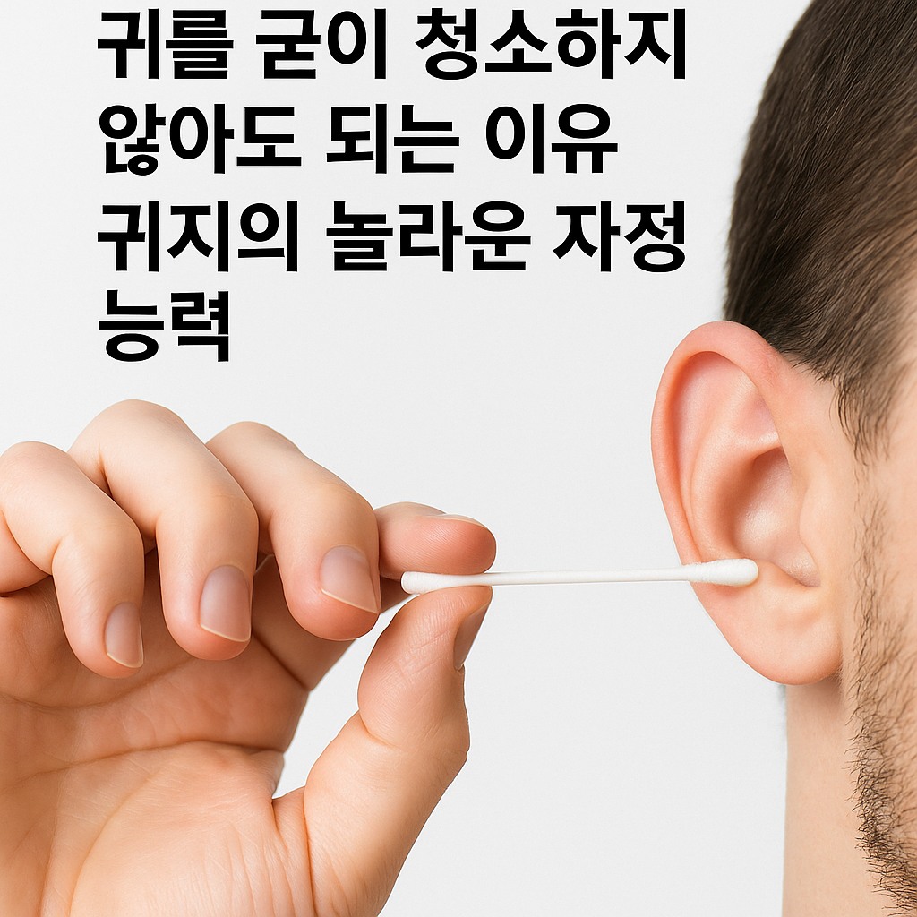 귀를 굳이 청소하지 않아도 되는 이유 귀지의 놀라운 자정 능력