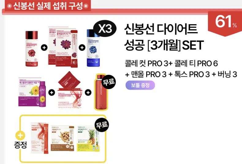 신봉선 다이어트 세트 구성