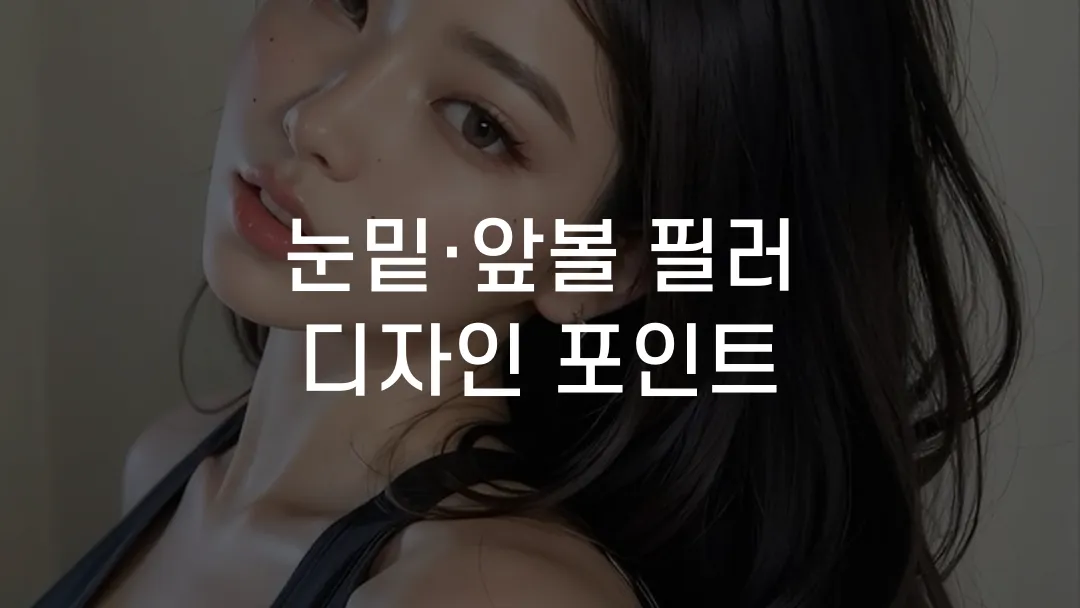 눈밑&middot;앞볼 필러 디자인 포인트