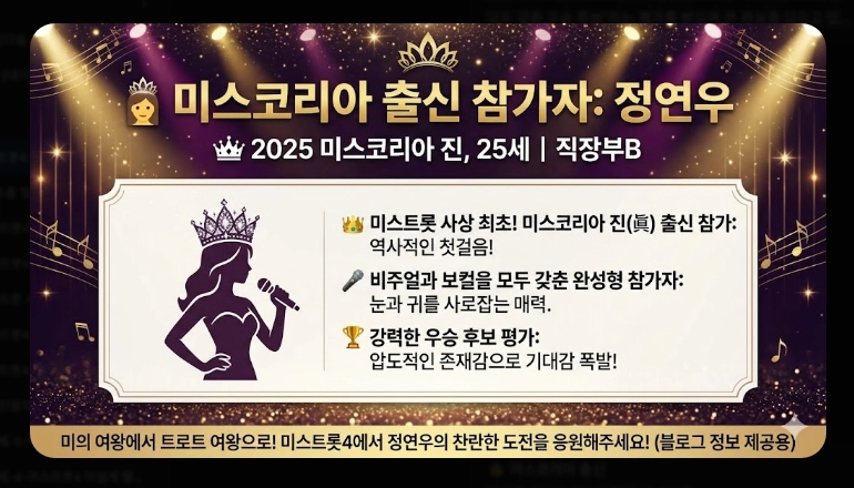 미스트롯4 본선 진출자 53팀 명단 [2026년 완결판] 부서별 정리 및 우승 후보 TOP10