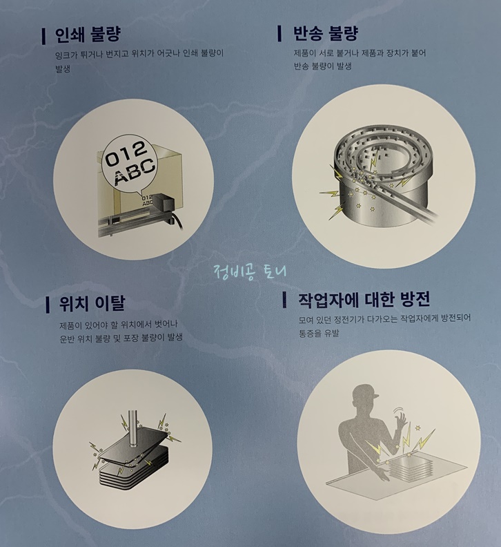 정전기-불량 유형 (출처 : 키엔스코리아)