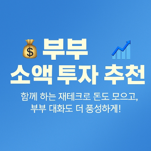부부 소액 투자 추천